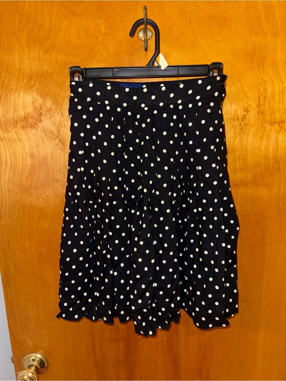 Vintage Gap Polka Dot Black and White Pleated Skirt